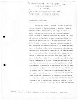 Chile, Presencia de Chile en la Antartica (1520-1984),  information submitted to the United Nations