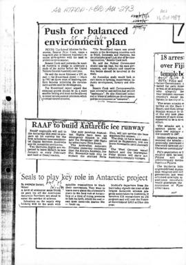 "RAAF to build Antarctic ice runway" The Australian