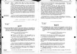 South Africa, Territorial Waters Act, 1963, amendments to 1977, Proclamation applying the Act to ...
