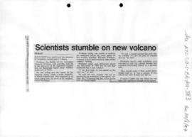 "Scientists stumble on new volcano" The West Australian