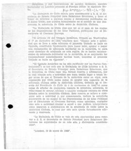Chilean note to the United Kingdom reserving Chilean rights before the entry into force of the An...